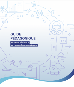 page de couverture: guide pédagogique de cadre de référence de la compétence numérique