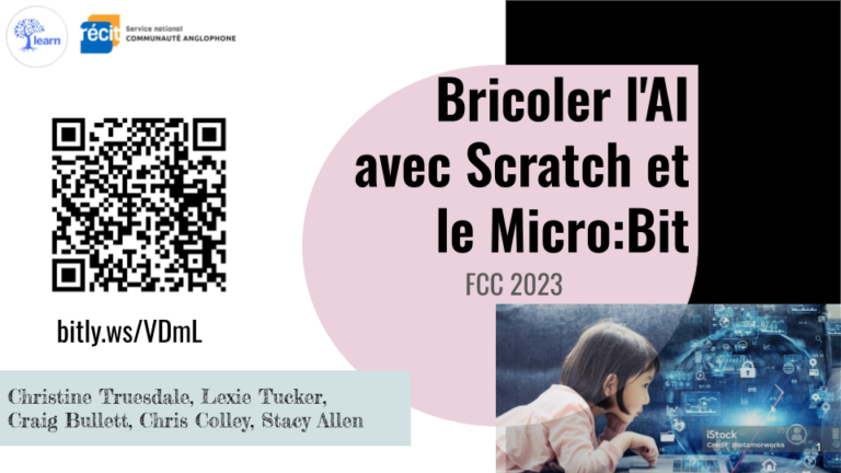 Bricoler l'IA avec Scratch et le Micro_Bit - FCC 2023